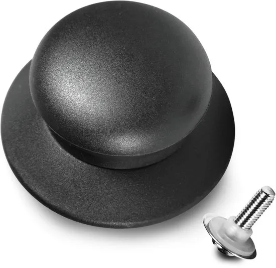Dparts pannendeksel knop - mat zwart - voor deksel pannen en potten vervangen - pan glasdeksel - universeel dekselknop M5 - geschikt voor BK