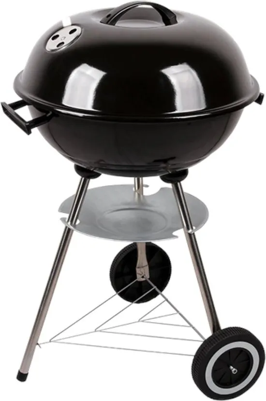 Barbecue Garden Grill Kogelgrill Houtskoolbarbecue bbq - Ø44 cm - Zwart