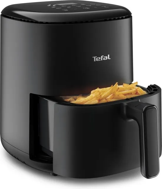 Tefal Easy Fry Compact EY1458 - Airfryer 3L - 1300W - 10 Programma's - Compact Design - Zwart
