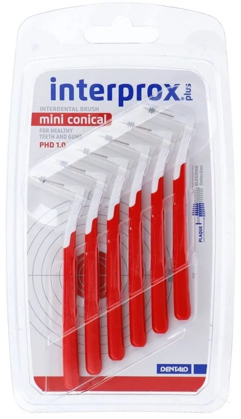 Interprox Plus Mini Conical - Rood - PHD 1,2 mm - 6 Ragers