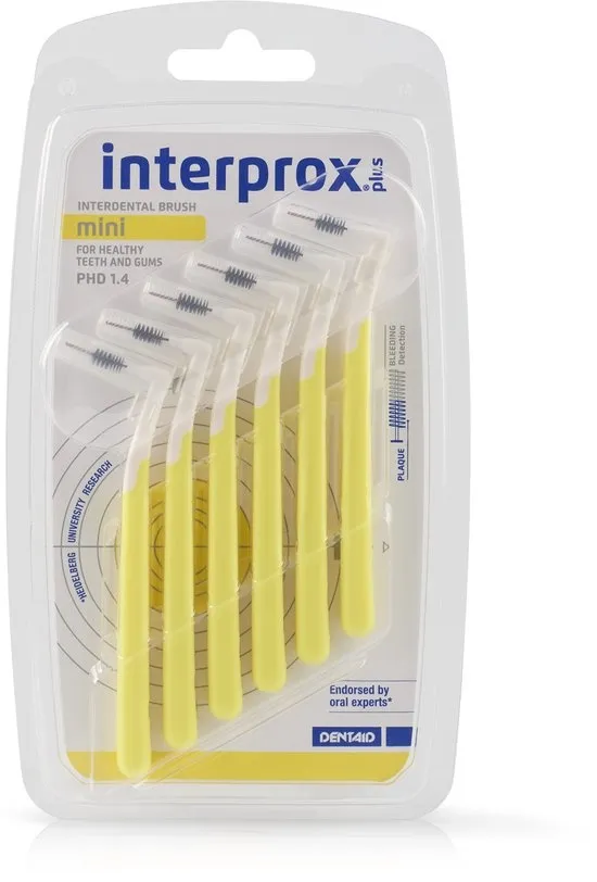 Interprox Plus Mini - Geel - PHD 1,4 mm - 6 Ragers