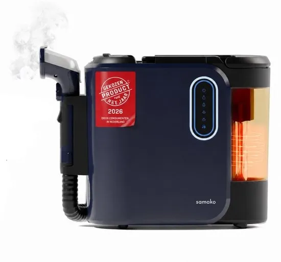 Samako Tapijtreiniger PRO 1800W – Stoomreiniger en Vlekkenreiniger Bank & Tapijt – 100° Stoom – Bankreiniger – Meubelreiniger