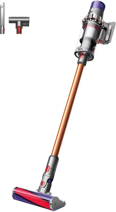 Dyson V10 Fluffy Cyclone - Steelstofzuiger - Draadloze stofzuiger - Nikkel / Koper