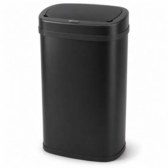Five Stars® Prullenbak met Sensor - 60 Liter - Afvalbak RVS - Vuilnisbak - Soft Close Deksel - Zwart