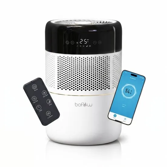 BoFlow® EvoMist40 Luchtbevochtiger - Top Filling - 3-in-1: Stille Luchtbevochtiger met Filter, UV-lamp en Aromatherapie