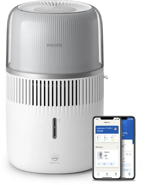Philips Luchtbevochtiger 5000-serie HU5710/00 - Stille werking (12 dB) - 4,5 L - Aromatherapie - Wit
