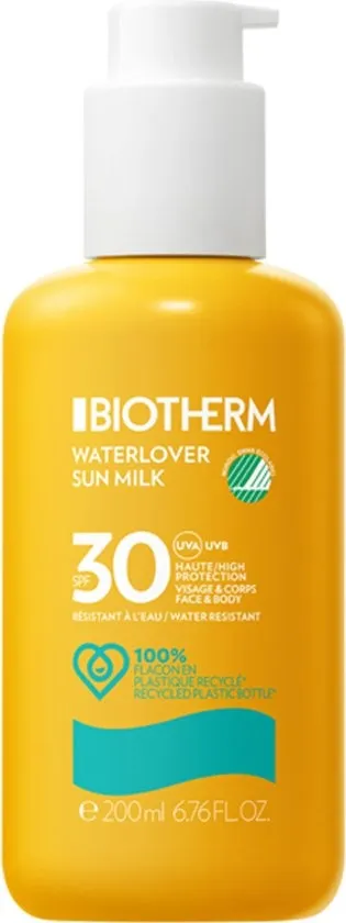Biotherm Waterlover Sun Milk SPF30 Zonnebrand - Waterproof - 200ml