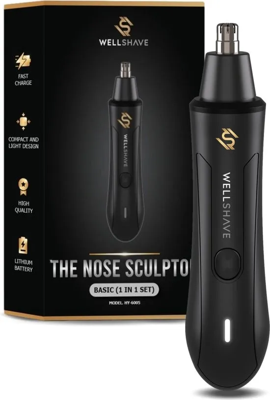 Wellshave Neustrimmer Basic - Wenkbrauw en Oorhaar trimmer - Neustrimmer mannen - Neushaartrimmer