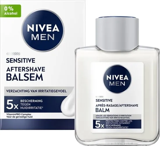 NIVEA MEN Sensitive Aftershave Balsem - voor de Gevoelige Huid - Trekt Snel In - Alcoholvrij - 100ml