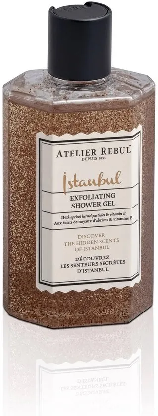 Atelier Rebul Istanbul - Douchegel met Scrub (250ml) - Houtige & Kruidige Geur - Natuurlijk - Voor alle Huidtypes