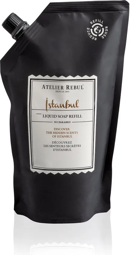 Atelier Rebul Istanbul - Handzeep Navulling (500ml) - Houtige & Kruidige Geur - Natuurlijke Vloeibare Zeep
