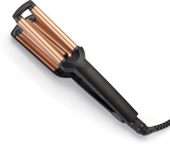 BaByliss ® Deep Waves Krultang - Beach Waves - 3 temperaturen 160 - 200°C - Tourmaline-keramische coating - 49mm breed voor grote golven