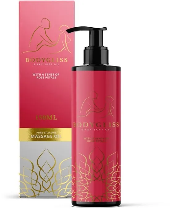 Bodygliss - Massageolie Rose Petals - 3 x 150 ml - Voordeelverpakking