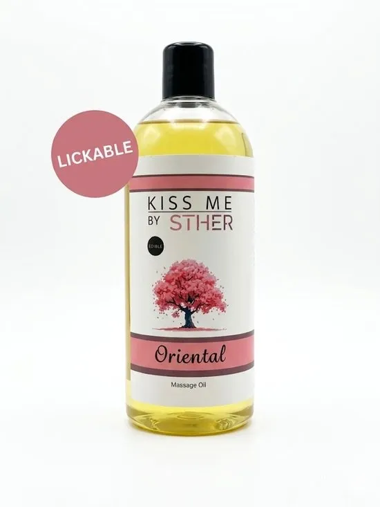 Sther Premium Massageolie - Oriental - Royale 500ml - Professionele Kwaliteit Glijmiddel op Oliebasis - Met Avocado-olie - Ultra Langdurig Glijvermogen