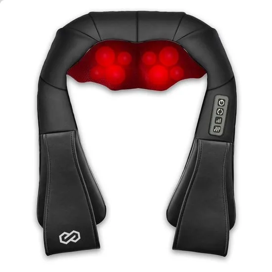Shiatsu Massagekussen - Elektrisch - Nek, Schouder en Rug - Infrarood Warmtefunctie - 8 Massagekoppen - Massageapparaat