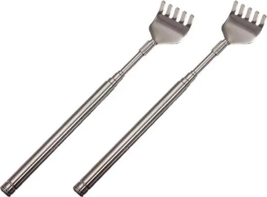 2 x Uitschuifbare - telescopische - verstelbare ruggenkrabber - rugmassage