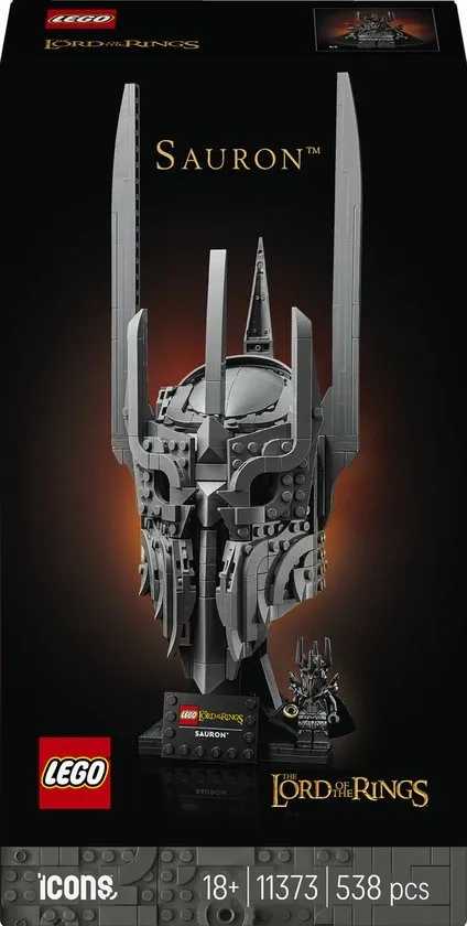 LEGO Icons The Lord of the Rings: De Helm van Sauron Bouwpakket voor Volwassenen en Woondecoratie 11373