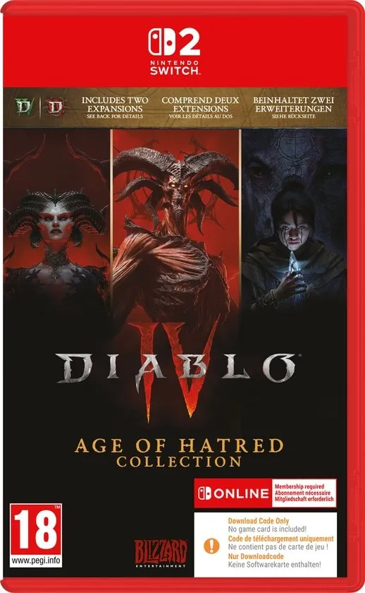 Diablo IV: Age of Hatred Collection - Nintendo Switch 2 - Code in a box