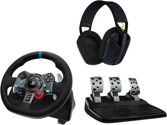 Logitech G G29 Driving Force Gaming Stuurwiel + G435 gaming headset - PlayStation 4 - PlayStation 5