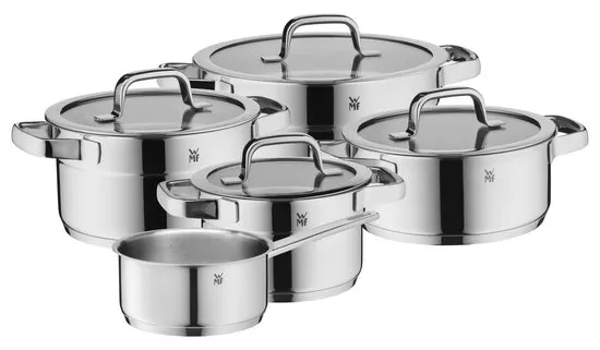 WMF Compact Cuisine - Pannenset - 5-delig - RVS - Compact - Geschikt voor alle warmtebronnen