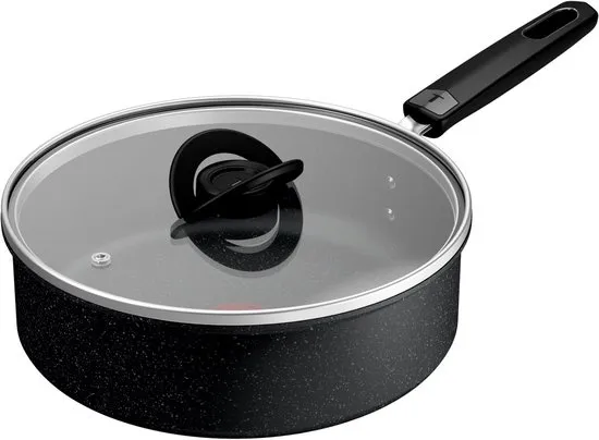Tefal Ultimate - Hapjespan - Ø24 cm - Met Deksel - Geschikt voor Inductie - Anti-aanbaklaag - Geschikt voor gebruik met metalen spatels