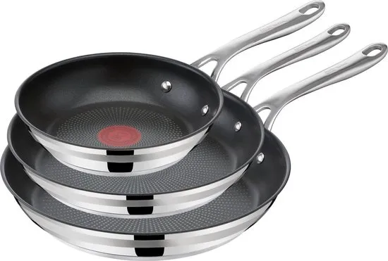 Jamie Oliver by Tefal Cook Smart - Koekenpannenset - 20/24/28 cm - Inductie - PFAS-vrij - Geschikt voor alle warmtebronnen