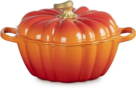 Le Creuset braadpan 24cm pompoen - oranjerood