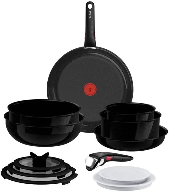 Tefal Ingenio Excellence Ceram - Pannenset - 13-delig - Fusion Core - Inclusief Deksel - Handgrepen - PFAS vrij