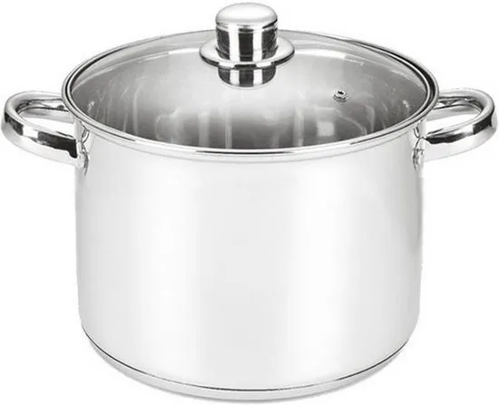 Michelino Soeppan - 8 Liter - RVS - Vaatwasserbestendigd - Ø24 cm