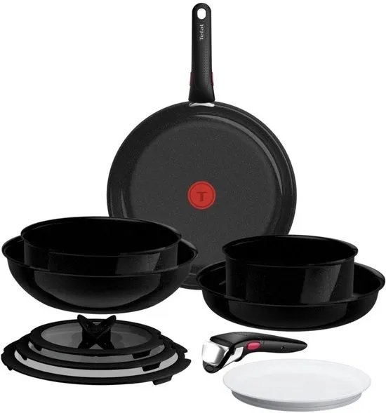 Tefal Ingenio Excellence Ceram - Pannenset - 11-delig - Fusion Core - Inclusief Deksel - Handgrepen - PFAS vrij