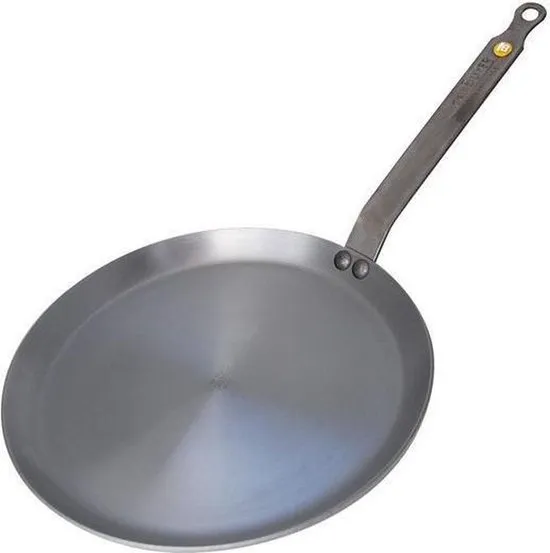 de Buyer Mineral B Pannenkoekenpan 24 cm – Crêpepan – Plaatstaal – PFAS-vrij – Natuurlijk Antiaanbak Effect – Made in France