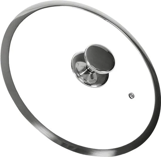 Herman den Blijker – Glazen Deksel Ø24 cm – Gehard Glas – Volledig Zicht – Voor Hybrid & Koekenpan