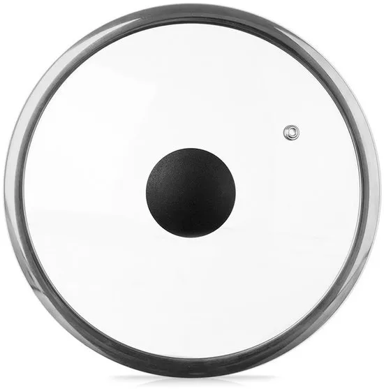 Orion - Glazen Deksel - 23cm - Hittebestendig Glas - RVS Rand - Geschikt voor Snelkookpannen