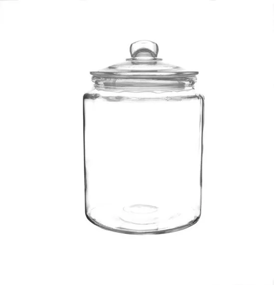 Olympia Biscotti Pot XL met Glazen Deksel - 6,2 liter - Ø 20 cm - Vaatwasserbestendig
