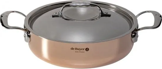 de Buyer prima matera braadpan koper/rvs 24cm ind.