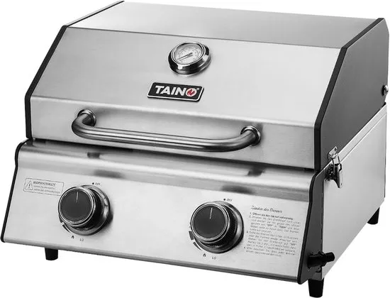 TAINO PLATINUM COMPACT 2.0S - tafelgrill compacte grill roestvrij staal