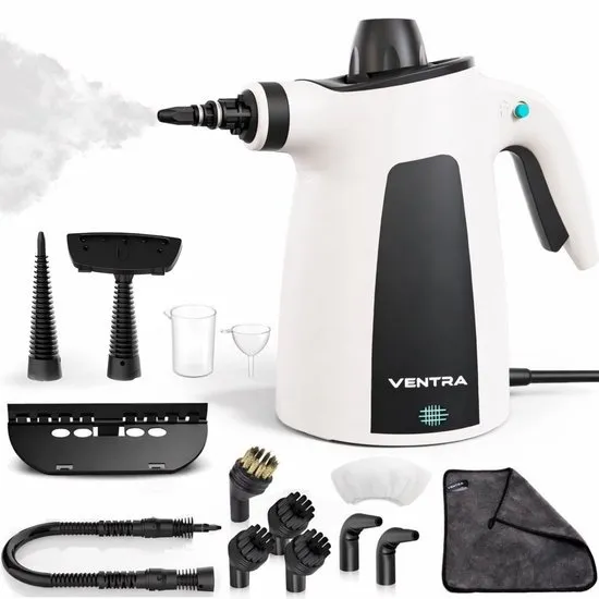 VENTRA® 15 Delige Stoomreiniger - Steam Cleaner - Handstoomreiniger - 3.5 Bar - Extra Krachtig - 5 Meter Stroomkabel