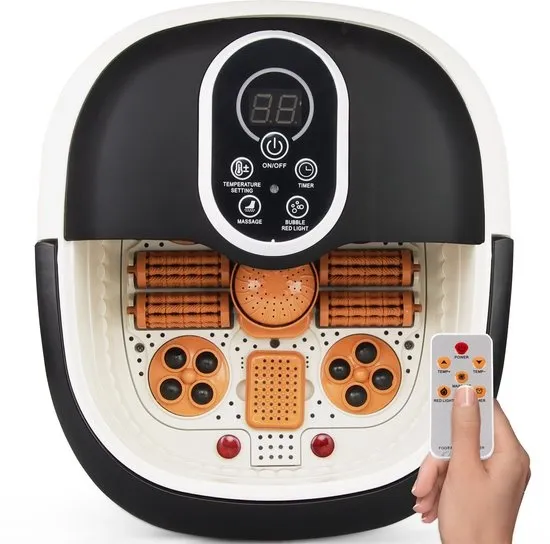 CALMENTA® XXL Voetenbad - 12L - Automatisch wielmassage - Infrarood - Tot 48°C - Voetbad Massage - Voetmassage - Shiatsu