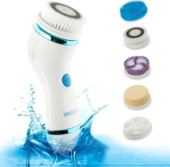 Levanda 5-in-1 Elektrische Gezichtsreiniger - Gezichtsborstel - Gezichtsreinigingsborstel - Waterdicht cadeau voor vrouw