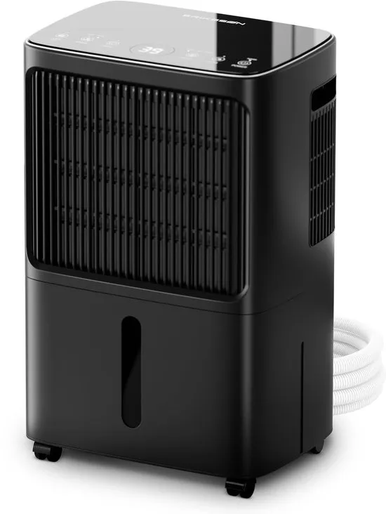 Erikssøn Luchtontvochtiger Dry Pro Plus - Ontvochtigt Tot 16 Liter Per Dag - Was-droog Functie - Geschikt Voor Huis, Slaapkamer , Badkamer , Woonkamer En Kelder - Dehumidifier - vochtvreters voor in huis - Zwart