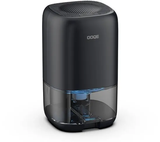 OOQE AIR COMFORT PRO - Luchtontvochtiger | Hoge en Snelle Ontvochtiging | Ontvochtigt en Reinigt de lucht | Geschikt voor Badkamer, Woonkamer, Slaapkamer en Kelder | Energiezuinig | Verminderd Bacteriën & Schimmels | Verminderd Geurtjes | Zwart