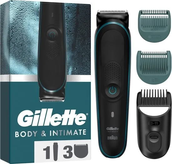 Gillette Intimate Trimmer - Intieme Zone Trimmer en Bodygroomer Voor Mannen - voor de Schaamstreek