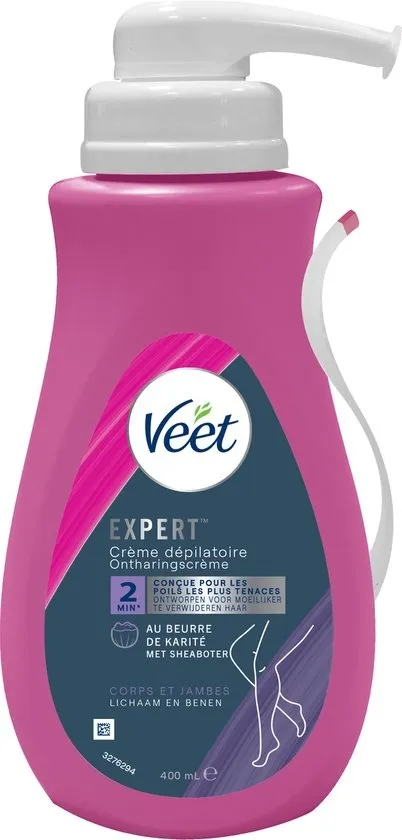 Veet Expert Ontharingscrème - Gevoelige Huid - 400ml - Pijnloos