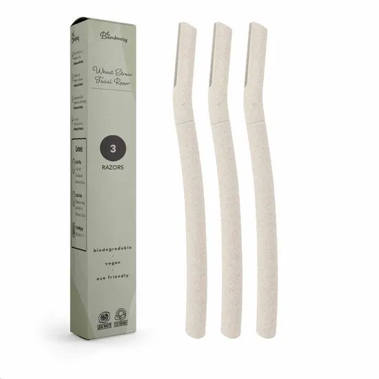 Bamboozy Dermaplaning 3x Wenkbrauw Scheermesje Mesje van Tarwestro - Scheermes Gezicht Intieme Streek - Wenkbrauw Trimmer Epileren Eyebrow Razor
