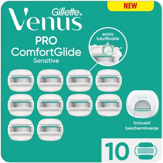 Gillette Venus Pro ComfortGlide Sensitive Scheermesjes - 10 stuks