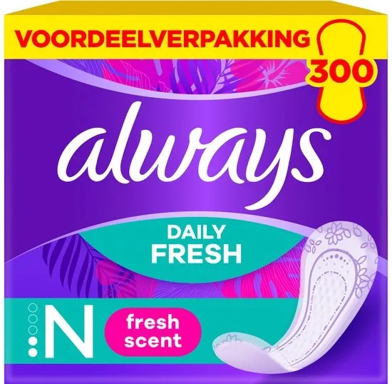 Always Daily Fresh Normal Inlegkruisjes - Met Een Frisse Geur - 10 x 30 Stuks
