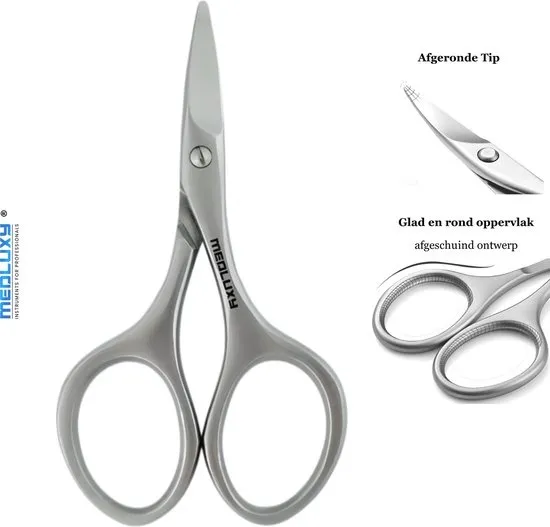 Medluxy - Diabetes Nagelschaar - 9,5 cm - Rechte Schaarbladen [Nagelschaar voor Vingernagels en Teennagels, Pedicure - Manicure - Geschikt voor Diabetisch - Baby]