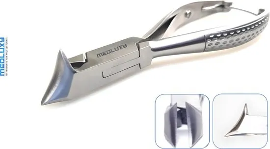 MEDLUXY® Nageltang Koptang Rond Snijvlak 14 cm - Professionele Pedicure Tang voor Dikke & Kalknagels - Chirurgisch RVS - Medische Pedicure, Manicure & Podoloog Tool