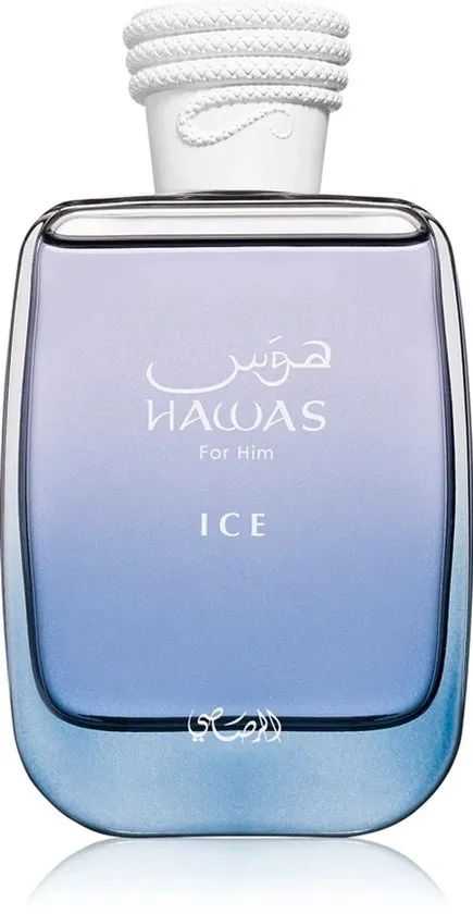 Rasasi Hawas Ice Eau De Parfum 100 ml-Frisse Herenguer met Appel, Citrus & Musk Aquatic Fresh
