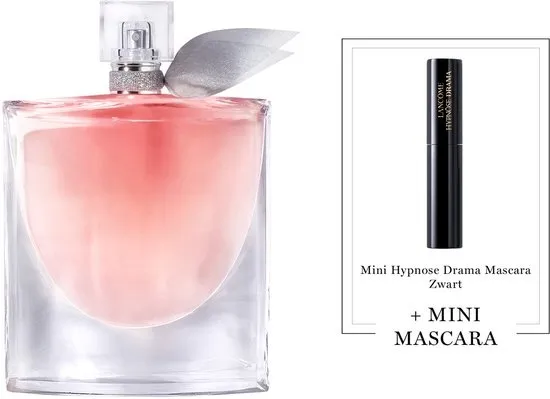 Lancôme La Vie est Belle Parfum voor Dames + Cadeau - La Vie est Belle Eau de Parfum 150ml & Cadeau: Mini Hypnose Drama Mascara Zwart 2ml Reiseformaat - Navulbare Bloemige & Fruitige Damesparfum & Travel Size Mascara - Total 152ml